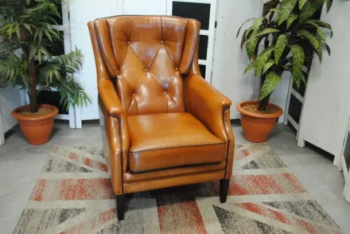 Schapenleren fauteuil